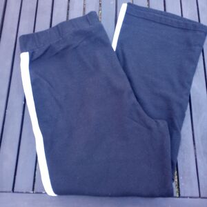 Black Pants with White Stripe